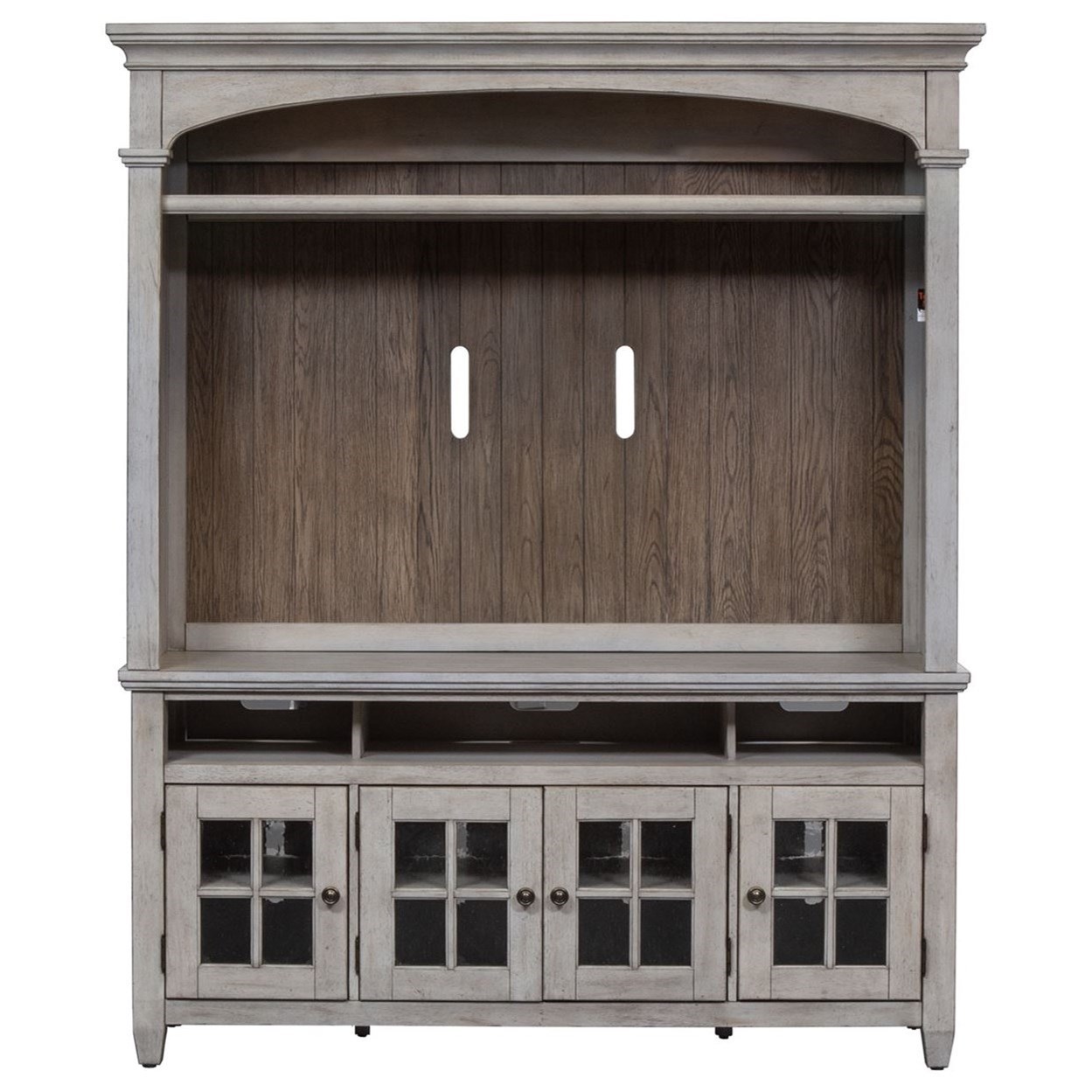 Liberty Furniture Heartland Transitional Entertainment Center with LED
